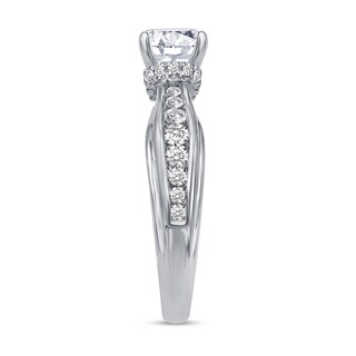 0.45 CT. T.W. Diamond Semi-Mount in 14K White Gold