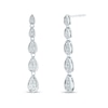 Thumbnail Image 0 of 0.50 CT. T.W. Composite Pear-Shaped Diamond Drop Earrings in 10K White Gold