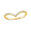 Thumbnail Image 0 of 0.15 CT. T.W. Diamond Chevron Band in 14K Gold