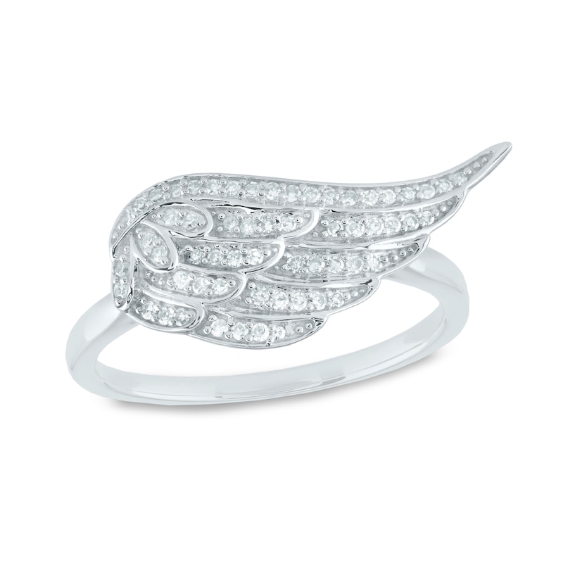 0.19 CT. T.W. Diamond Angel Wing Ring in 14K Gold|Peoples Jewellers