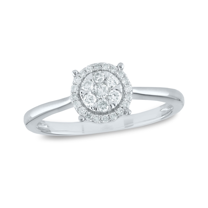 0.21 CT. T.W. Composite Diamond Frame Ring in 14K Gold|Peoples Jewellers
