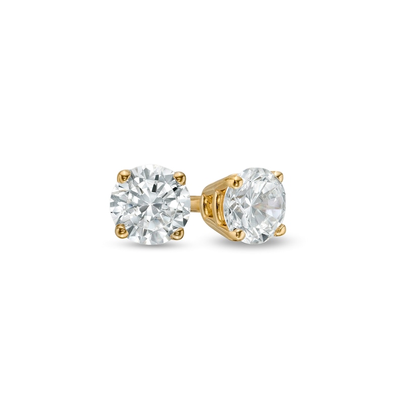 0.20 CT. T.W. Diamond Solitaire Stud Earrings in 10K Gold | Peoples ...