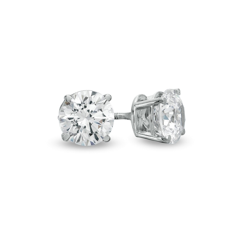 Main Image 1 of 2.00 CT. T.W. Diamond Solitaire Stud Earrings in 10K White Gold