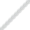 Thumbnail Image 0 of 1.00 CT. T.W. Diamond Scallop Edge Line Bracelet in 10K White Gold