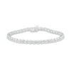 Thumbnail Image 1 of 1.00 CT. T.W. Diamond Scallop Edge Line Bracelet in 10K White Gold