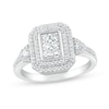 Thumbnail Image 0 of 0.50 CT. T.W. Composite Diamond Double Rectangular Frame Ring in 10K White Gold