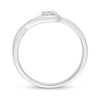 0.07 CT. T.W. Composite Diamond Loop Promise Ring in Sterling Silver