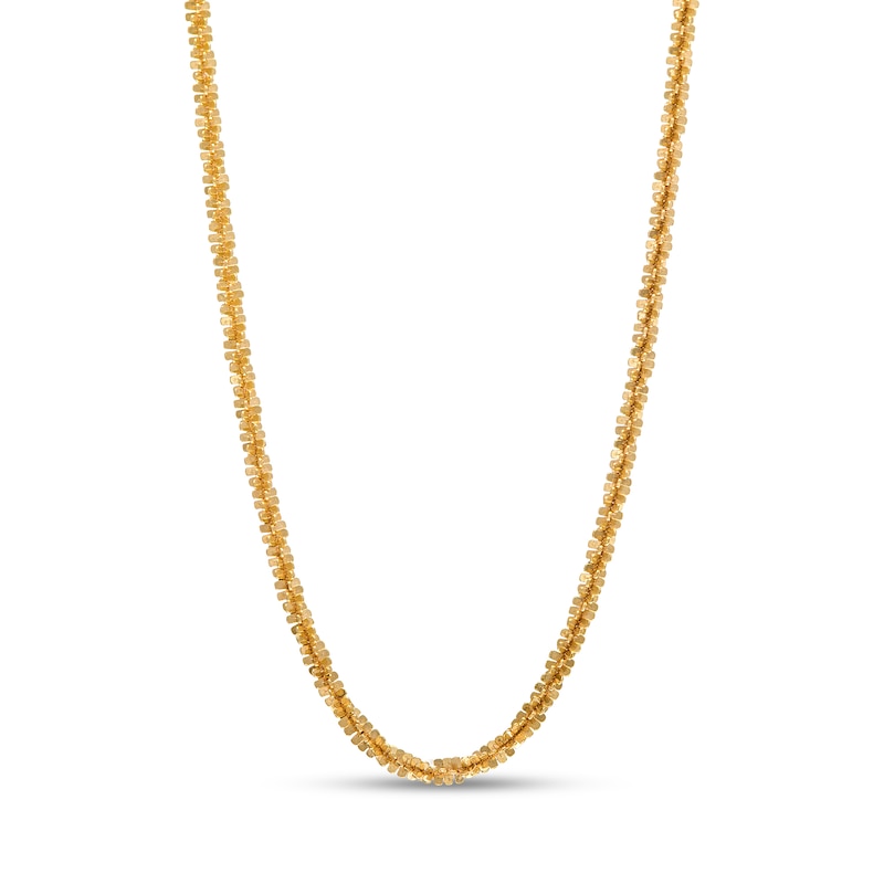 1.25mm Sparkle Chain Necklace in Hollow 14K Gold - 20"