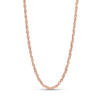 1.15mm Perfectina Chain Necklace in Solid 14K Rose Gold - 16"