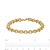 Thumbnail Image 3 of 6.8mm Rolo Chain Bracelet in Hollow 14K Gold - 8"