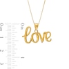 Thumbnail Image 2 of Cursive "love" Pendant in 14K Gold