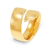 Thumbnail Image 1 of Bypass Bold Ribbon Wrap Ring in 10K Gold - Size 8