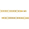 Men's 5.8mm Figaro Chain Bracelet in Hollow 14K Gold - 9"