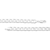 Thumbnail Image 1 of Men's 7.0mm Curb Chain Necklace in Hollow 14K White Gold - 22"