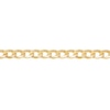 Thumbnail Image 1 of Men's 7.0mm Curb Chain Bracelet in Hollow 14K Gold - 9"