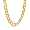 Thumbnail Image 0 of Men's 7.0mm Curb Chain Necklace in Hollow 14K Gold - 22"