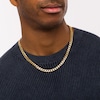 Thumbnail Image 2 of Men's 7.0mm Curb Chain Necklace in Hollow 14K Gold - 22"