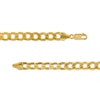 Thumbnail Image 3 of Men's 7.0mm Curb Chain Necklace in Hollow 14K Gold - 22"