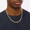 Thumbnail Image 3 of Men's 7.2mm Figaro Chain Necklace in Hollow 14K Gold - 22&quot;