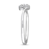 Thumbnail Image 2 of Diamond Accent Heart Frame Bypass Promise Ring in Sterling Silver