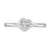 Thumbnail Image 3 of Diamond Accent Heart Frame Bypass Promise Ring in Sterling Silver