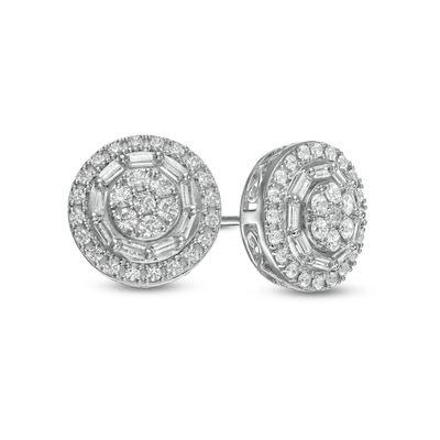 1.00 CT. T.W. Composite Diamond Stud Earrings in 10K Gold