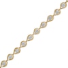 Thumbnail Image 0 of 1.00 CT. T.W. Composite Diamond Teardrop Line Bracelet in 10K Gold – 7.5"
