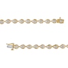 Thumbnail Image 2 of 1.00 CT. T.W. Composite Diamond Teardrop Line Bracelet in 10K Gold – 7.5"