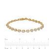 Thumbnail Image 3 of 1.00 CT. T.W. Composite Diamond Teardrop Line Bracelet in 10K Gold – 7.5"