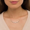 1.00 CT. T.W. Diamond Alternating Necklace in 10K Gold