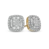 Thumbnail Image 1 of 1.00 CT. T.W. Composite Cushion-Shaped Diamond Stud Earrings in 10K Gold