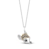 Thumbnail Image 0 of Disney Treasures Bambi 0.145 CT. T.W. Black, Champagne and White Diamond Pendant in Sterling Silver and 10K Gold