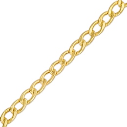 Child's 3.2mm Curb Chain Bracelet in Hollow 14K Gold – 6&quot;