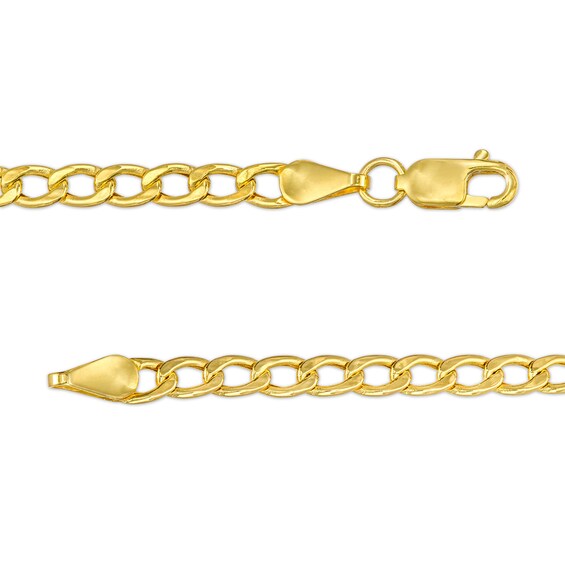 Child's 3.2mm Curb Chain Bracelet in Hollow 14K Gold – 6"