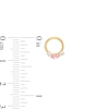 Child's Marquise Pink Cubic Zirconia Hoop Earrings in 14K Gold