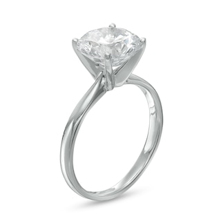 CT. Certified Diamond Solitaire Engagement Ring in 14K White Gold (J/I3