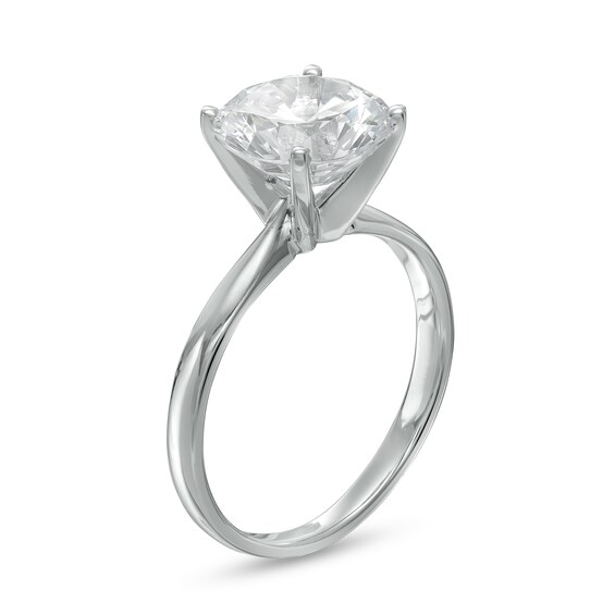 CT. Certified Diamond Solitaire Engagement Ring in 14K White Gold (J/I3