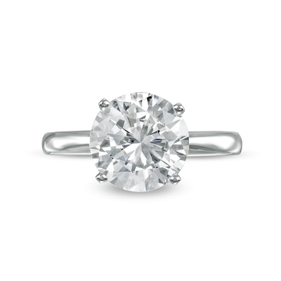 CT. Certified Diamond Solitaire Engagement Ring in 14K White Gold (J/I3