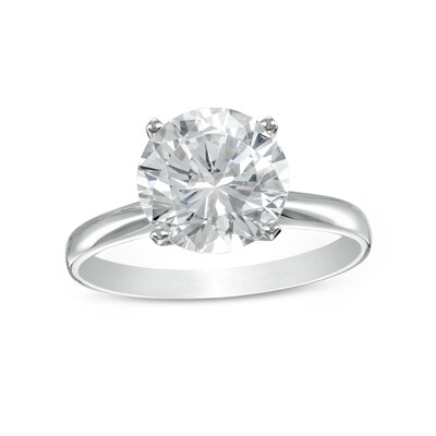 CT. Certified Diamond Solitaire Engagement Ring in 14K White Gold (I/I2