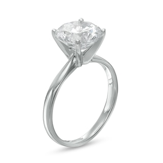 CT. Certified Diamond Solitaire Engagement Ring in 14K White Gold (I/I2