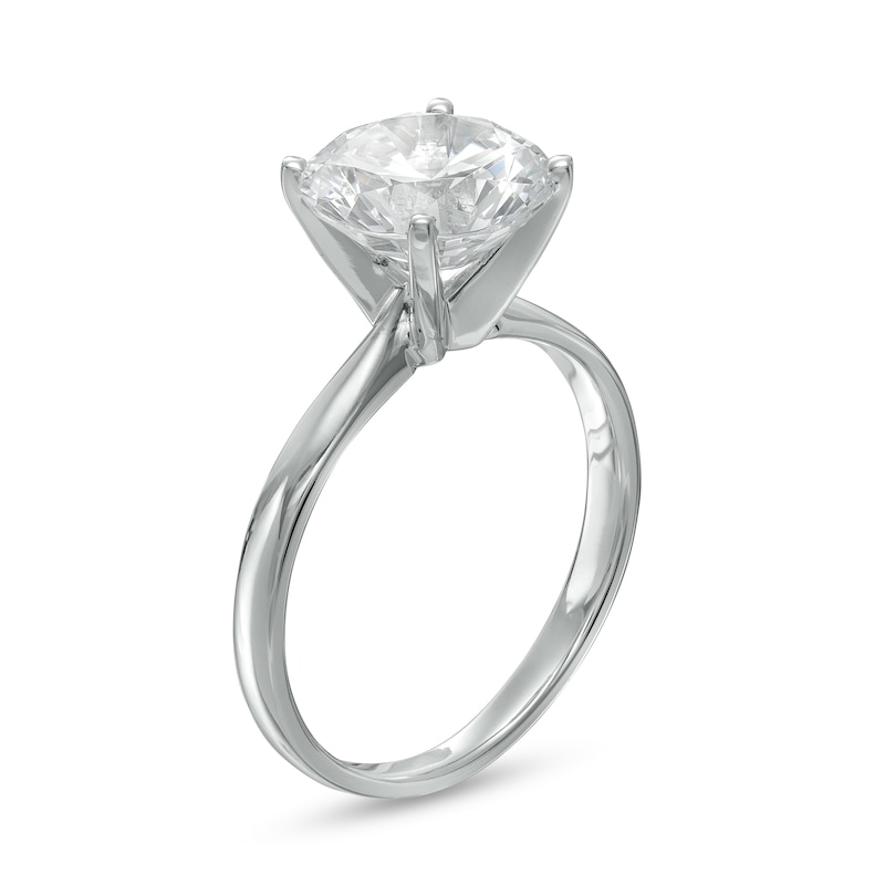 3.00 CT. Certified Diamond Solitaire Engagement Ring in 14K White Gold (I/I2)