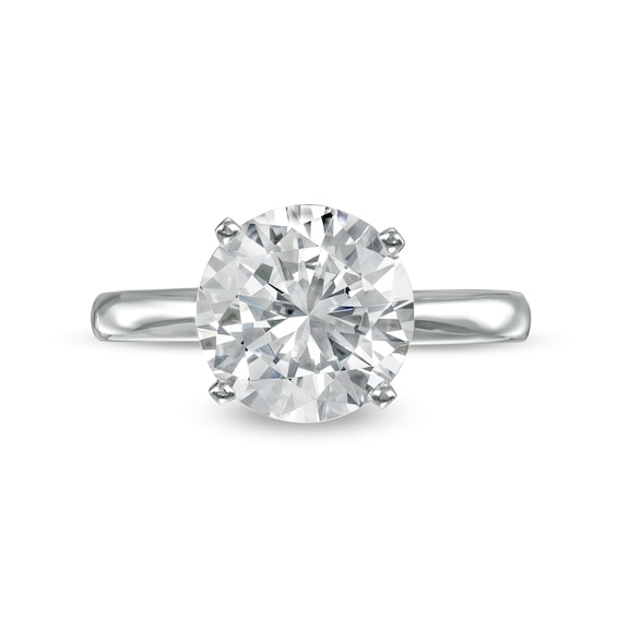 CT. Certified Diamond Solitaire Engagement Ring in 14K White Gold (I/I2