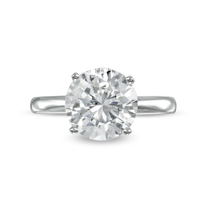 3.00 CT. Certified Diamond Solitaire Engagement Ring in 14K White Gold (I/I2)