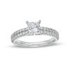 TRUE Lab-Created Diamonds by Vera Wang Love 1.45 CT. T.W. Double Row Shank Engagement Ring in 14K White Gold