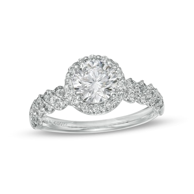 Vera Wang Love Collection 1.69 CT. T.W. Certified Lab-Created Diamond Frame Engagement Ring in 14K White Gold