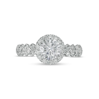 Vera Wang Love Collection 1.69 CT. T.W. Certified Lab-Created Diamond Frame Engagement Ring in 14K White Gold