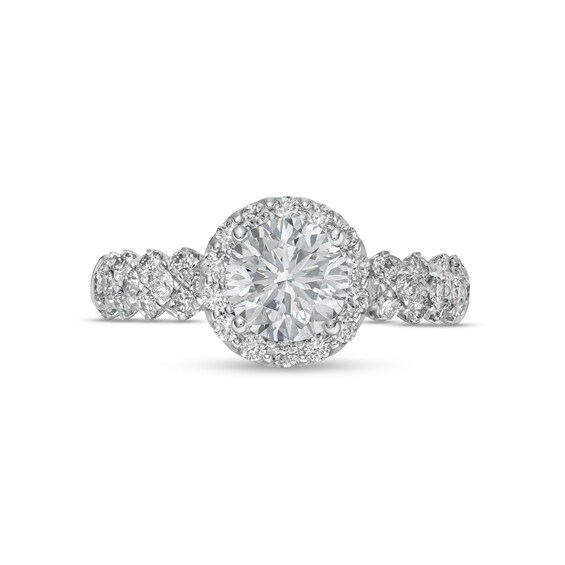 Vera Wang Love Collection 1.69 CT. T.W. Certified Lab-Created Diamond Frame Engagement Ring in 14K White Gold