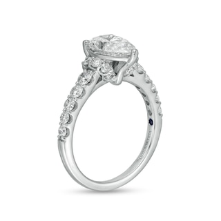 Vera Wang Love Collection 2.23 CT. T.W. Certified Lab-Created Diamond Collar Engagement Ring in 14K White Gold