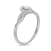 Thumbnail Image 2 of 0.20 CT. T.W. Marquise Diamond Sunburst Vintage-Style Promise Ring in 10K White Gold