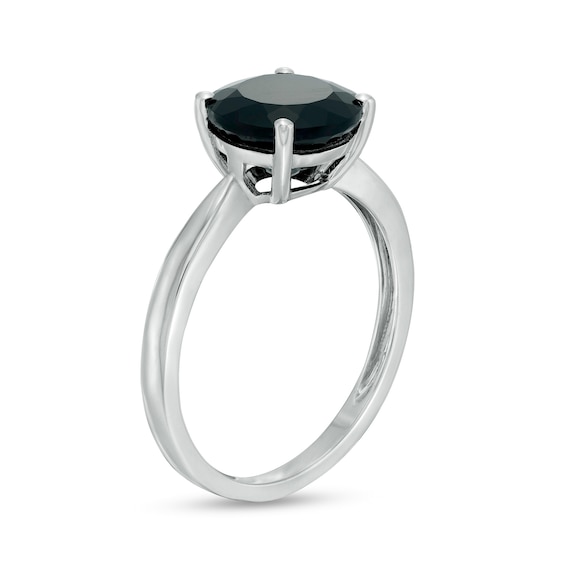 2.95 CT. Black Enhanced Diamond Solitaire Engagement Ring in 10K Gold